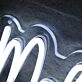 Mollyworld White Neon Sign