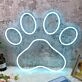 Dog Paw Blue Custom Neon Sign