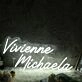 Vivienne Michaela White Neon Sign