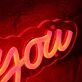 I'm Here For You Red Neon Sign
