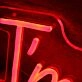I'm Here For You Red Neon Sign