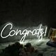 Congrats Custom LED Neon Sign