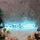 Go To Sleep Blue Neon Sign