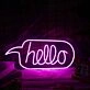Hello Purple Custom Neon Sign