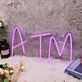 ATM Purple Neon Sign