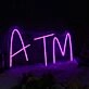 ATM Purple Neon Sign