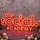 The Social Academy Red Neon Sign