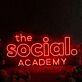 The Social Academy Red Neon Sign