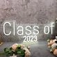Class Of 2023 White Neon Sign