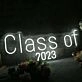 Class Of 2023 White Neon Sign