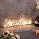 Let's Dance Yellow Custom Neon Sign