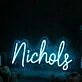 Nichols Blue Neon Sign