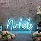 Nichols Blue Neon Sign
