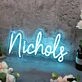 Nichols Blue Neon Sign