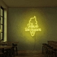 Customize I love ice cream neon sign.