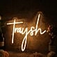 Traysh Yellow Neon Sign