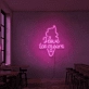 Customize I love ice cream neon sign.