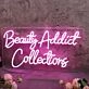 Beauty Addict Collections Purple Neon Sign