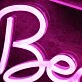 Beauty Addict Collections Purple Neon Sign