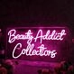 Beauty Addict Collections Purple Neon Sign