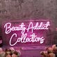 Beauty Addict Collections Purple Neon Sign