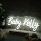 Baby Kelly White Neon Sign