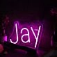 Jay Name Neon Sign
