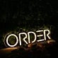 Order Yellow Neon Sign