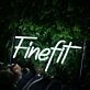 Finefit White Neon Sign
