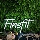 Finefit White Neon Sign