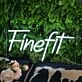 Finefit White Neon Sign