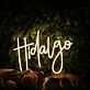 Hidalgo Yellow Neon Sign