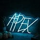 Apex Blue Neon Sign