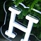 Hair Pantry White Custom Neon Sign