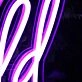 Ava Gold Purple Neon Sign