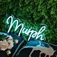 Murph Blue Neon Sign