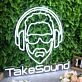 Take Sound White Custom Neon Sign