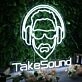 Take Sound White Custom Neon Sign