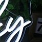 Let's Get Funky White Neon Sign