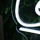Let's Get Funky White Neon Sign