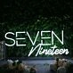 Seven Nineteen White Neon Sign