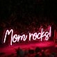 Mom Rocks Custom Neon Sign