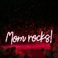 Mom Rocks Custom Neon Sign