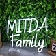 Mitda Family White Neon Sign