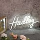 Hadley White Neon Sign