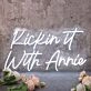 Kickin It With Annie White Neon Sign