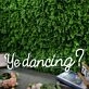 Ye Dancing White Neon Sign