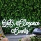 Love Elegance Events White Neon Sign