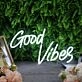Good Vibes White Custom Neon Sign