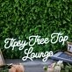 Tipsy Tree Top Lounge White Neon Sign